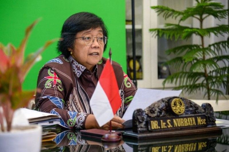 Menteri Lingkungan Hidup dan Kehutanan (LHK) Siti Nurbaya