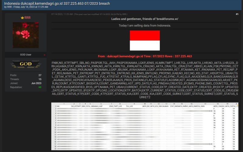 Data Dukcapil Bocor