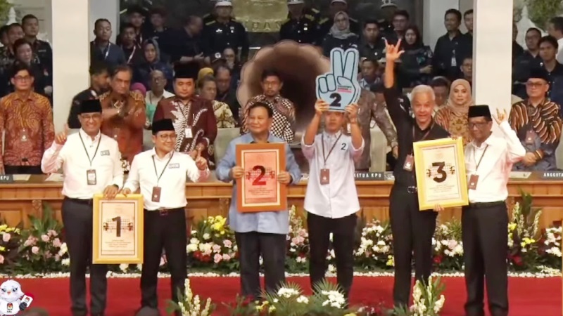 Nomo Urut Pasangan Capres