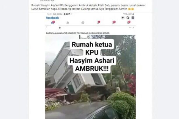 Cek Fakta Rumah Ketua Kpu Ambruk 4