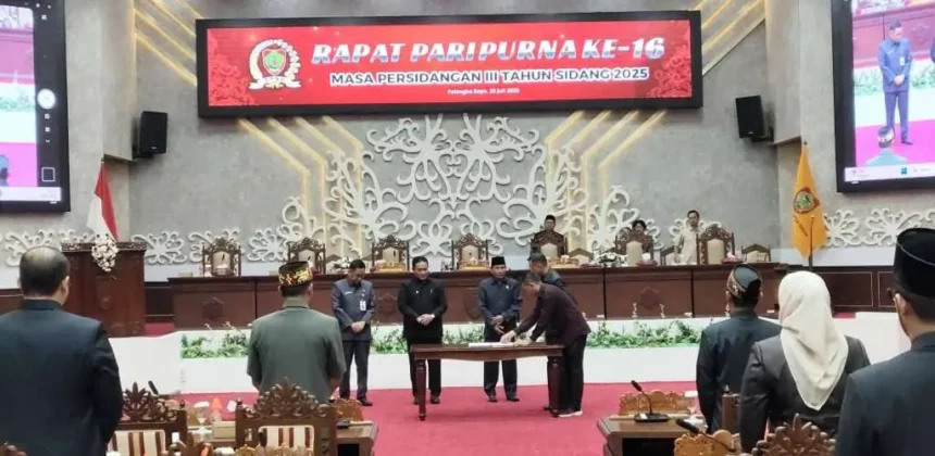 Pengesahan Rpjmd Kalteng