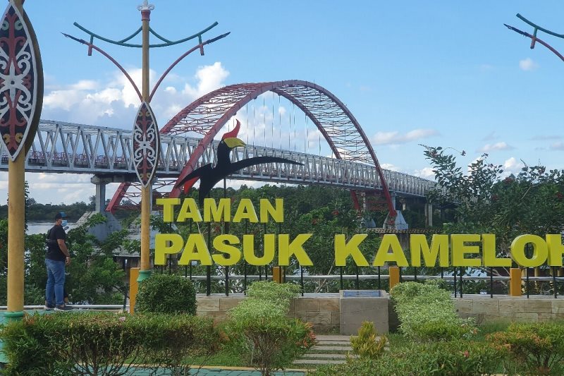 Jembatan Kahayan Palangka Raya Kalteng Taman Pasuk Kameloh