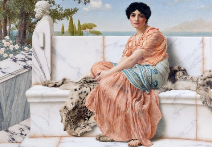 sappho dewi penyair yunani lesbian