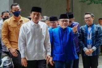 Presiden Jokowi bersama Ketum PAN Zulhas.