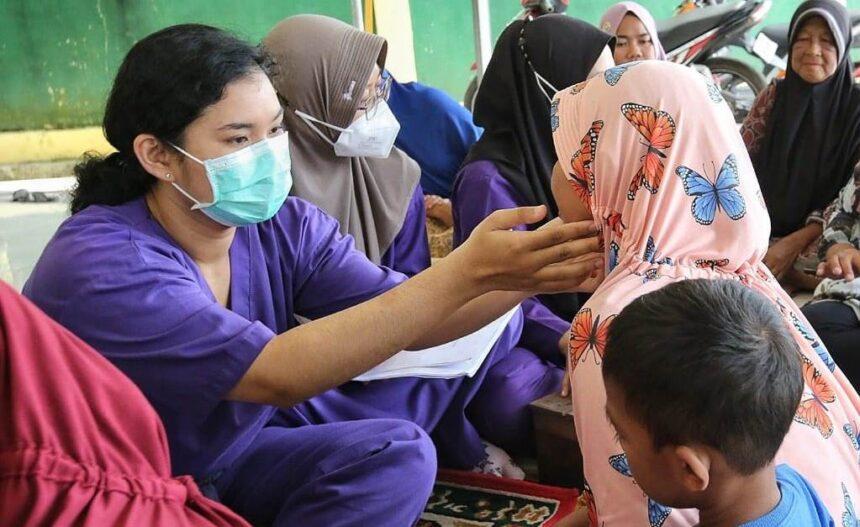 Pemeriksaan Kesehatan Korban Banjir Palangka Raya