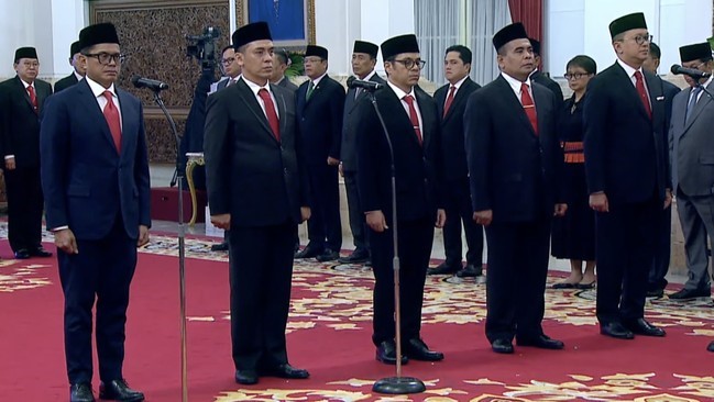 Pelantikan Pejabat Menteri Wamen Watimpres