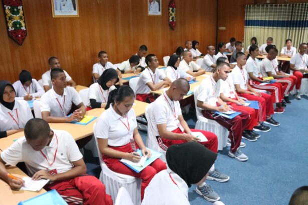 Calon Paskibraka Saat Mengikuti Pendidikan Dan Pelatihan Ikst