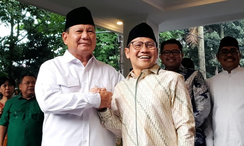 Ketum Gerindra Prabowo Subianto Dan Ketum Pkb Muhaimin Iskandar