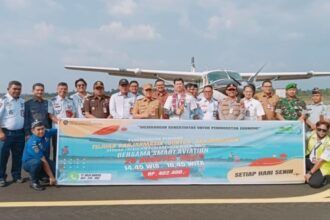 Penerbangan Di Bandara Sanggu