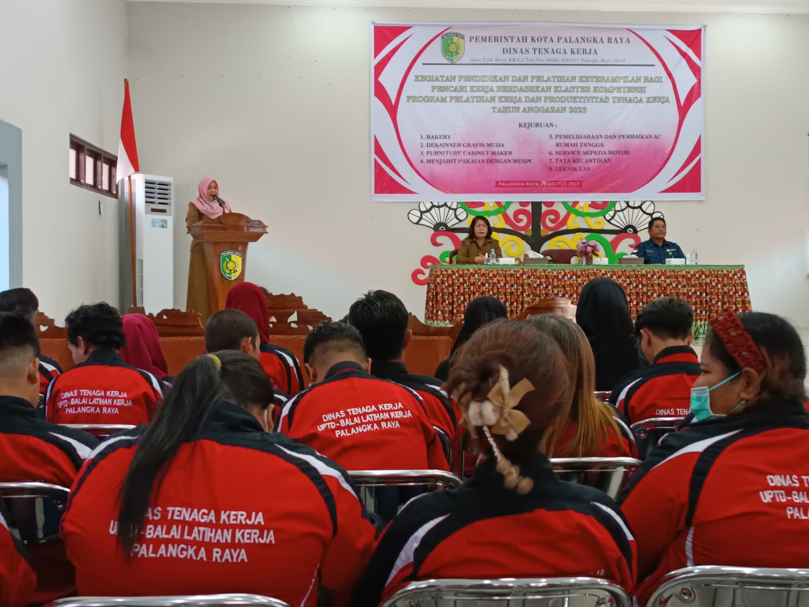 Peserta Pelatihan Disnaker Okk