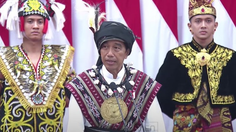 Presiden Joko Widodo Menyampaikan Pidato Kenegaraan 2023