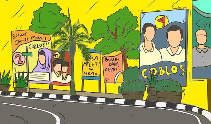 Ilustrasi Baliho Parpol