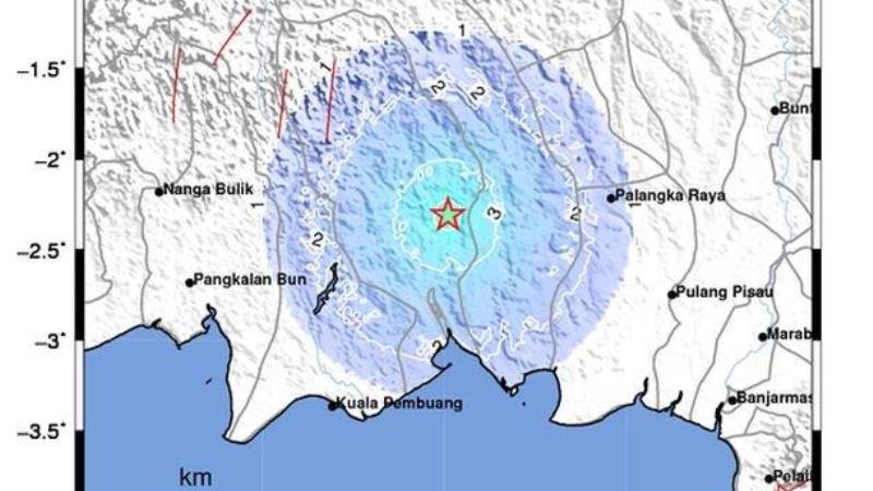 Gempa Sampit Kotawaringin Timur Kalimantan Tengah