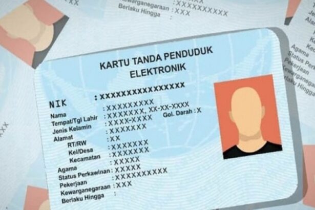 Ilustrasi E Ktp Atau Ktp Elektronik Untuk Pinjol