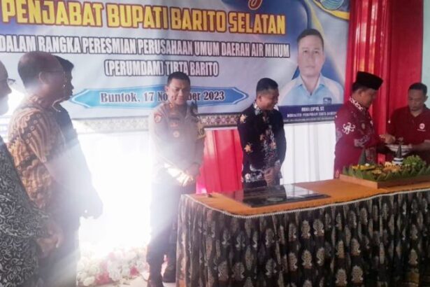 Peresmian Perumdam Tirta Barito
