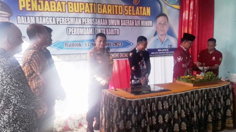 Peresmian Perumdam Tirta Barito