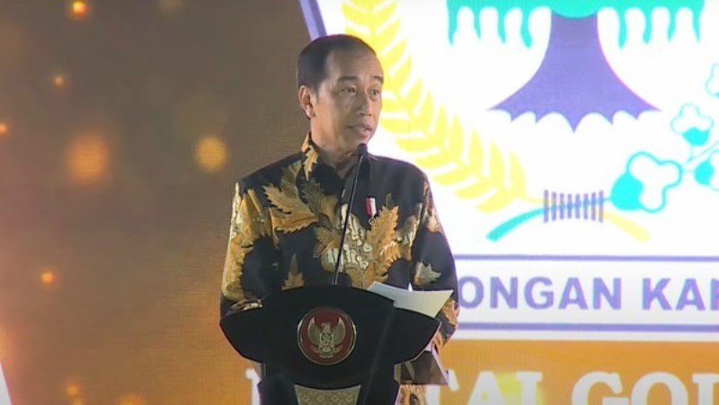 Presiden Jokowi Hadiri Hut Golkar