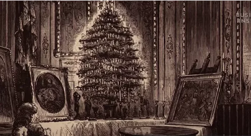 Ilustrasi Sejarah Tradisi Awal Mula Pohon Natal