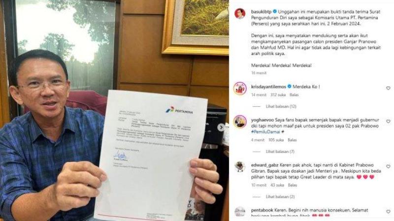 Ahok Mundur Sebagai Komisaris Pertamina
