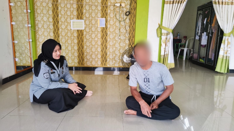 Pembimbing Kemasyarakatan Bapas Kelas Ii Sampit Lakukan Home Visit (2)
