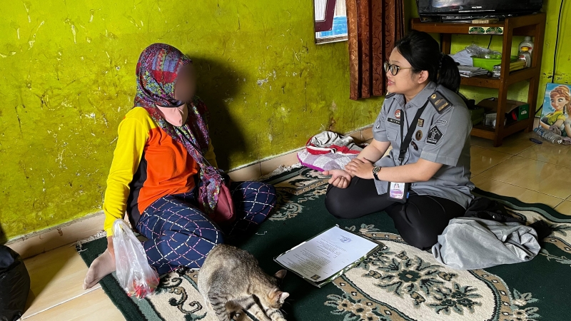 Pembimbing Kemasyarakatan Bapas Kelas Ii Sampit Lakukan Home Visit