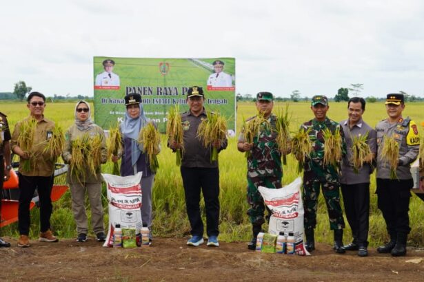 Wagub Kalteng Panen Raya Di Pulang Pisau