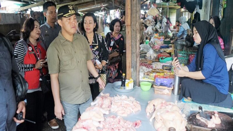 Sidak Pasar Harga Bahan Pokok Buntok