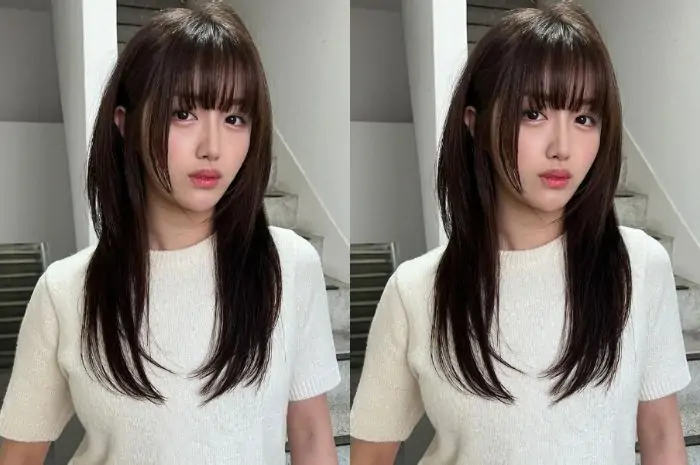 Model Rambut Hime Bangs