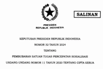 Pembubaran Satgas Uu Cipta Kerja