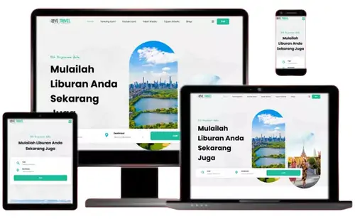 Desain Menarik Untuk Website Travel Dan Wisata
