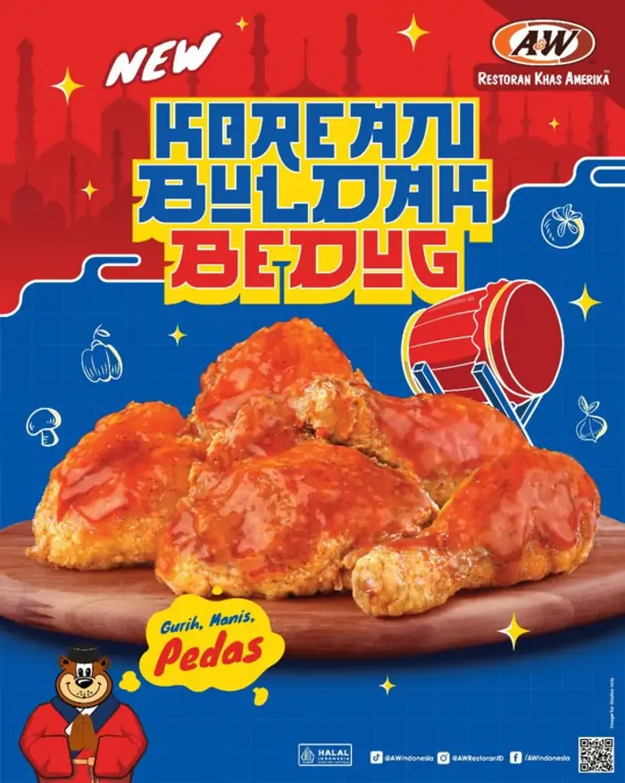 Korean Buldak Bedug, A&w Indonesia