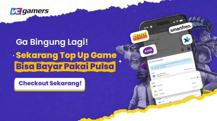 Banner Top Up Game Pakai Pulsa Kini Hadir Di Vcgamers