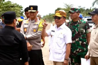 Gubernur Kalteng Tinjau Posko Mudik