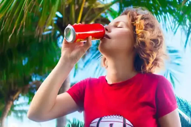 Ilustrasi Minum Soda