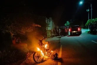Motor Yang Dibakar Pemiliknya