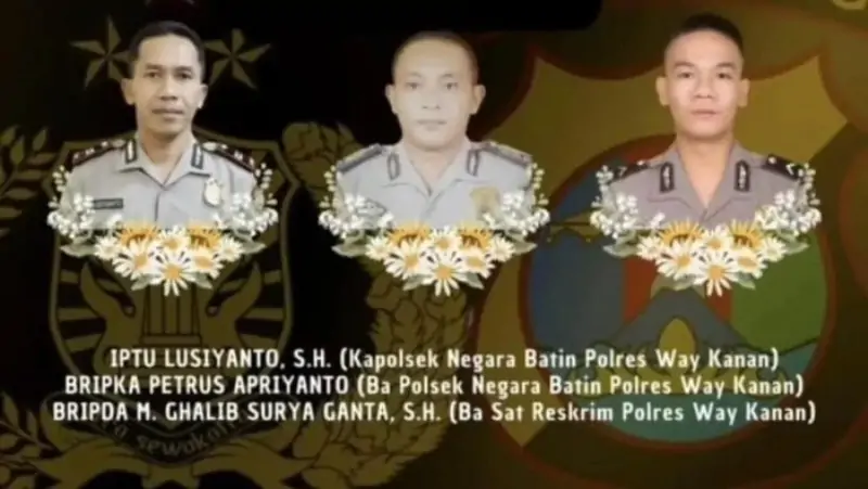 Tiga Polisi Ditembak