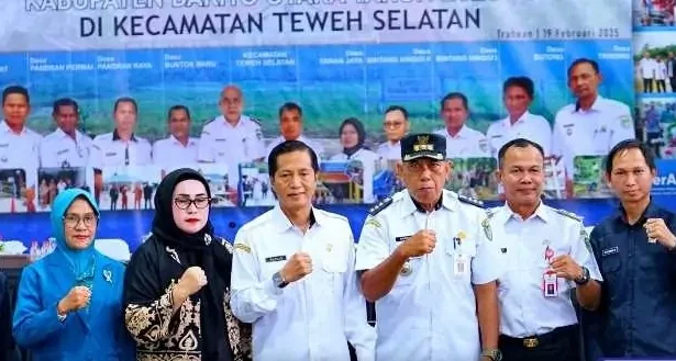 Anggota DPRD Barito Utara, Patih Herman AB dan Ardianto saat menghadiri kegiatan Musrenbang RKPD tahun 2025 di Kecamatan Teweh Selatan