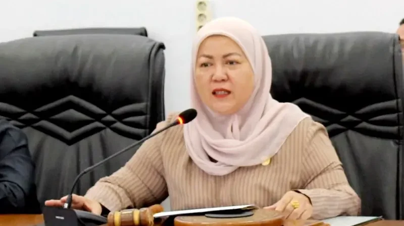 Waket II DPRD Barut Hj Henny Rosgiaty Rusli.