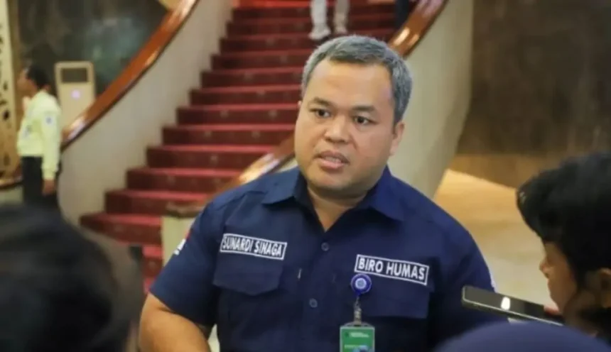 Kepala Biro Humas Kemnaker Sunardi Manampiar Sinaga, BSU Belum Cair