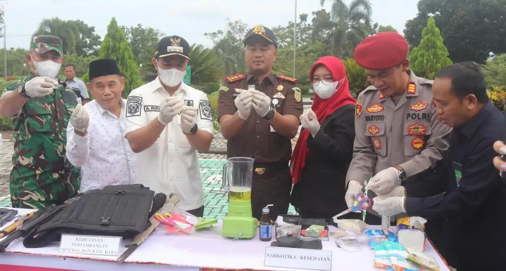 Pemusnahan Barbuk Kejari Pulpis