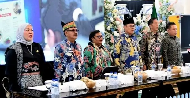 Wakil Ketua I DPRD Kabupaten Barito Utara, H Benny Siswanto, dan Wakil Ketua II DPRD, Hj Henny Rosgiaty Rusli, menghadiri Rapat Koordinasi (Rakor) Kesiapan Pemungutan Suara Ulang (PSU) Pilkada Bupati dan Wakil Bupati Barito Utara