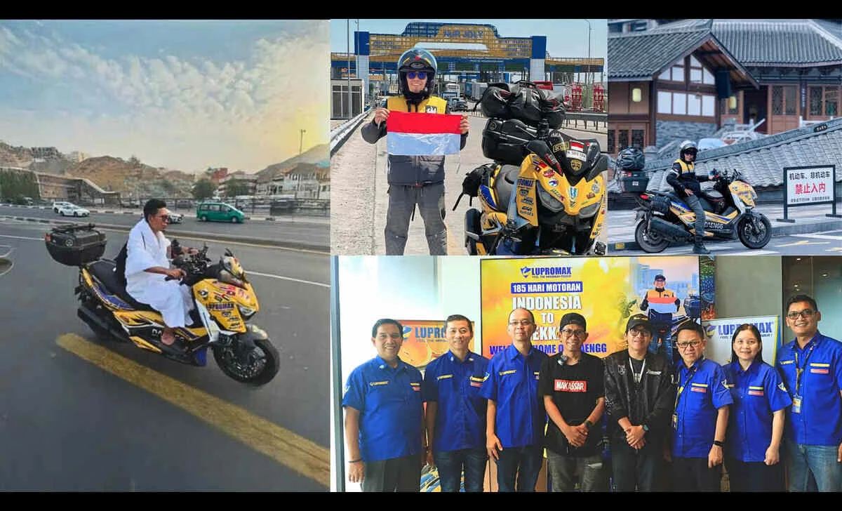 Dari Nusantara Ke Tanah Suci Om Daengg Tuntaskan Misi Motoran Indonesia Ke Mekkah Bersama Lupromax