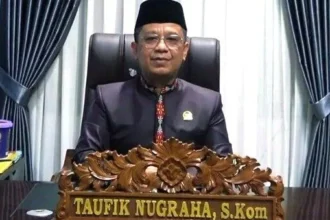Ketua Fraksi PDI Perjuangan DPRD Barito Utara, H Taufik Nugraha.
