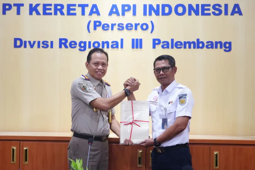 Upaya Selamatkan Aset Negara, Kai Divre Iii Terima E Sertipikat Dari Badan Pertanahan Nasional (bpn) Kabupaten Ogan Ilir