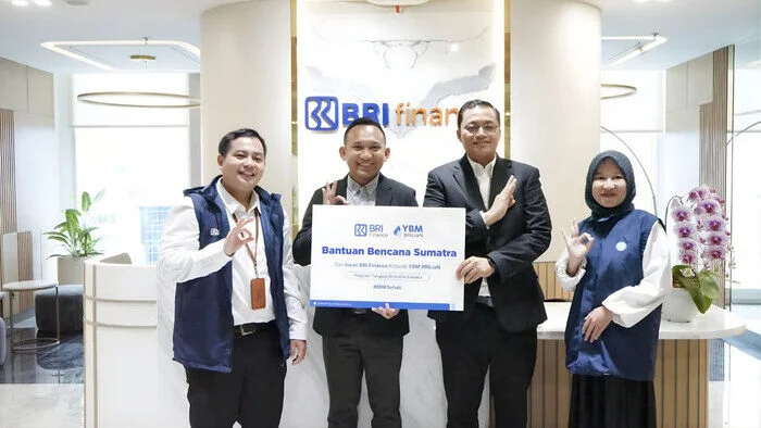 Bri Finance Tutup Tahun 2025 Dengan Salurkan Donasi Korban Bencana Alam Di Sumatra Melalui Ybm Brilian