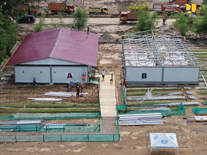 Dibangun Cepat Dengan Sistem Modular, Huntara Aceh Tamiang Siap Tampung 80 Kk