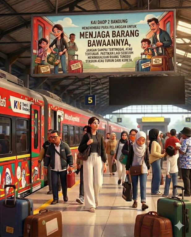 Kai Daop 2 Bandung Amankan 201 Barang Tertinggal Selama 13 Hari Angkutan Nataru 20252026