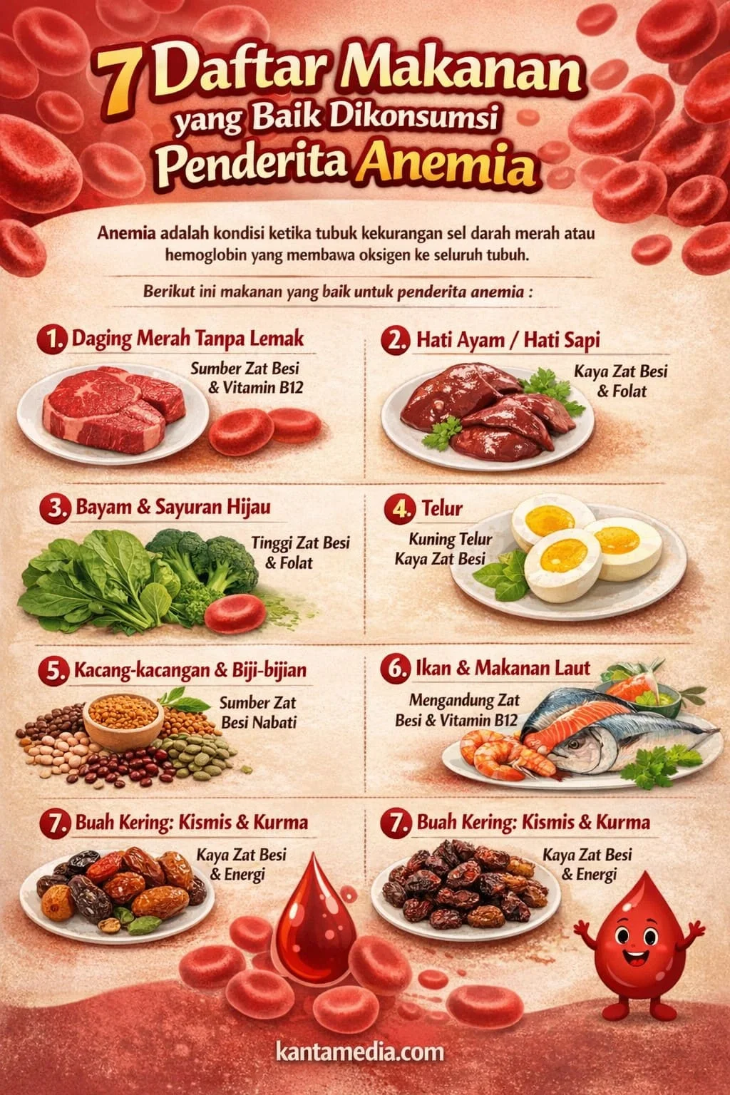 Makanan Yang Baik Untuk Penderita Anemia