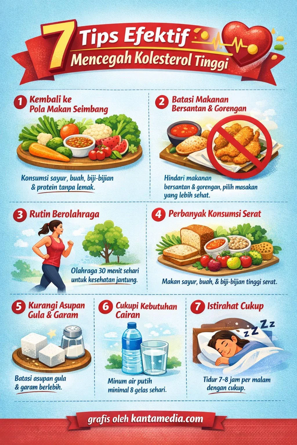 Tips Cegah Kolesterol Naik