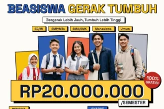 Gerak Tumbuh Luncurkan Beasiswa Rp20 Juta Dengan Komitmen Perlindungan Data